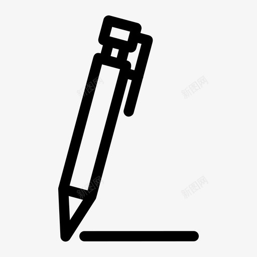 钢笔笔尖文具图标svg_新图网 https://ixintu.com 书写笔 文具 笔尖 钢笔