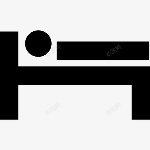 床牌地图和旗帜poi公共场所图标svg_新图网 https://ixintu.com poi公共场所 地图和旗帜 床牌