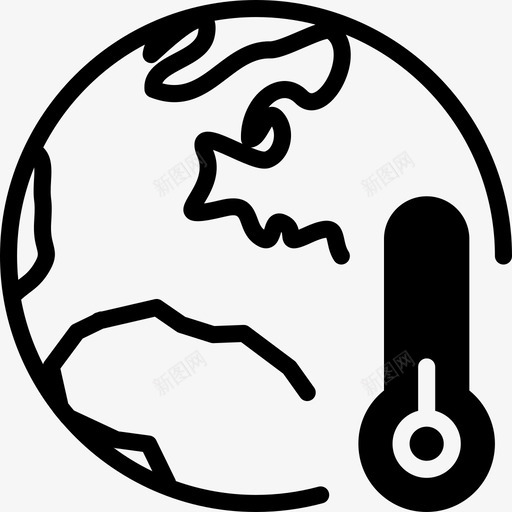 全球降温生态自然图标svg_新图网 https://ixintu.com 全球降温 史玛克逊生态固体 生态 自然
