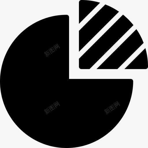 饼图分析图图标svg_新图网 https://ixintu.com smashicons图实心 分析 图 饼图