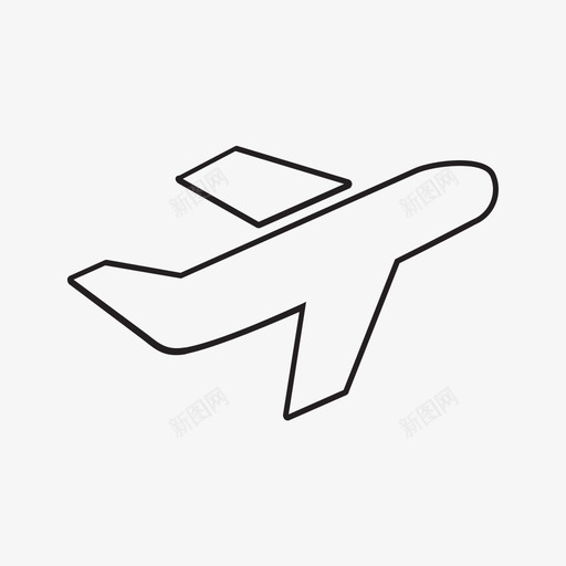 飞机起飞机场航班图标svg_新图网 https://ixintu.com 旅行 机场 航班 飞机起飞