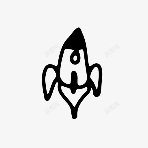 火箭飞船太空异想天开图标svg_新图网 https://ixintu.com 太空 异想天开 火箭飞船
