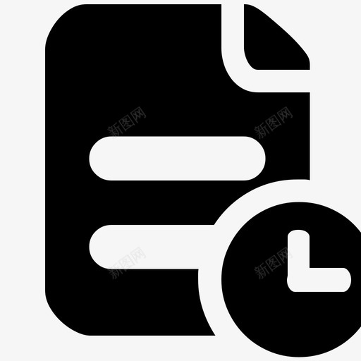 计划任务svg_新图网 https://ixintu.com 计划任务 K00FA2 document-plan