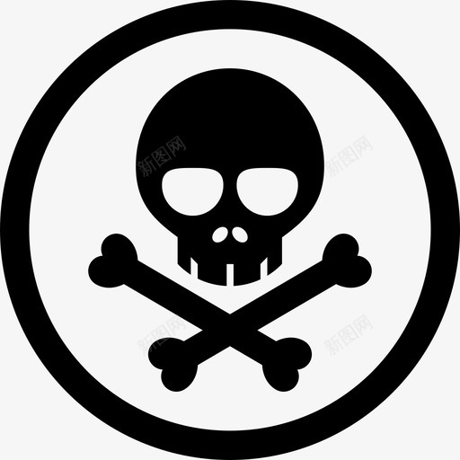 毒药危险头骨图标svg_新图网 https://ixintu.com 医院 危险 头骨 有毒 毒液 毒药