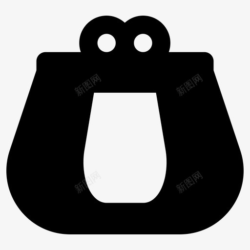 硬币钱包金融货币图标svg_新图网 https://ixintu.com 电子商务网上购物 硬币钱包 货币 金融