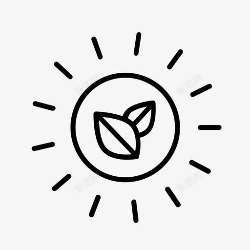 可持续性环境绿色能源图标svg_新图网 https://ixintu.com 可再生 可持续 可持续性 环境 绿色能源