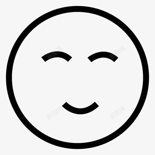 情感表情符号本质图标svg_新图网 https://ixintu.com 微笑 情感 情绪线图标 感觉 本质 脸 表情符号
