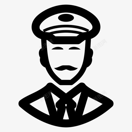 飞行员机长驾驶员图标svg_新图网 https://ixintu.com captain 机长 飞行员 驾驶员
