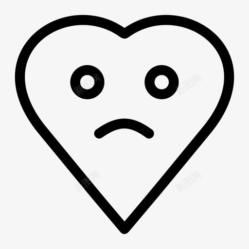 伤心的心情感爱人图标svg_新图网 https://ixintu.com 伤心的心 情感 爱人