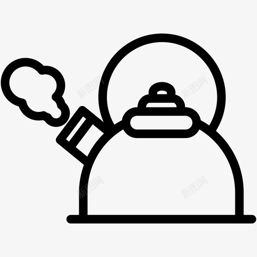 水壶热水厨房图标svg_新图网 https://ixintu.com 厨房 水壶 热水 茶 茶logo 茶壶