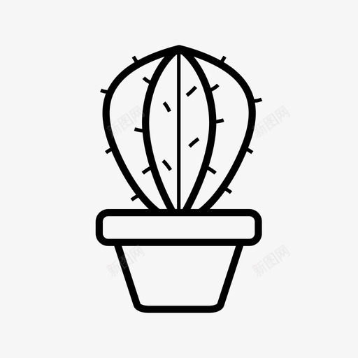 仙人掌仙人掌壶植物图标svg_新图网 https://ixintu.com 仙人掌 仙人掌壶 植物