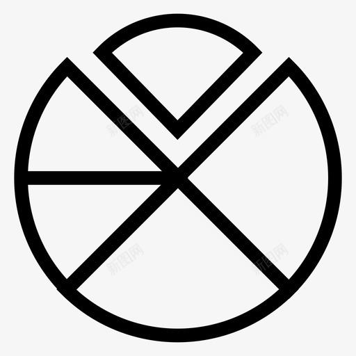 饼图分析图表图标svg_新图网 https://ixintu.com 业务线图标 分析 图表 统计 饼图