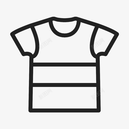 T恤条纹穿图标svg_新图网 https://ixintu.com T恤 条纹 穿