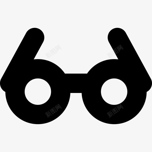 圆形眼镜时尚全球用户界面图标svg_新图网 https://ixintu.com 全球用户界面 圆形眼镜 时尚