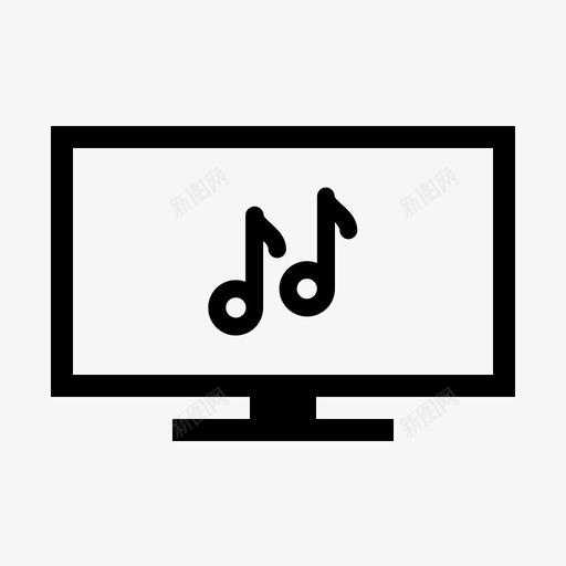 电视屏幕注释声音电视图标svg_新图网 https://ixintu.com 声音 电视 电视屏幕图标 电视屏幕注释