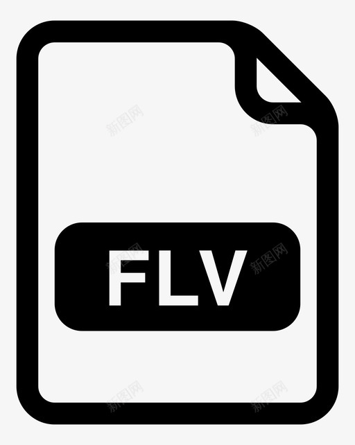 文件flvfileflv分类文件图标svg_新图网 https://ixintu.com fileflv 分类文件 文件 文件flv 文件扩展名 文件格式 文件类型