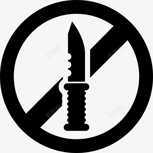 禁刀钢武器图标svg_新图网 https://ixintu.com 武器 禁刀 钢