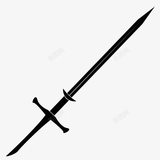 巨剑游戏大图标svg_新图网 https://ixintu.com rpg图标武器 大 巨剑 武器 游戏 长剑