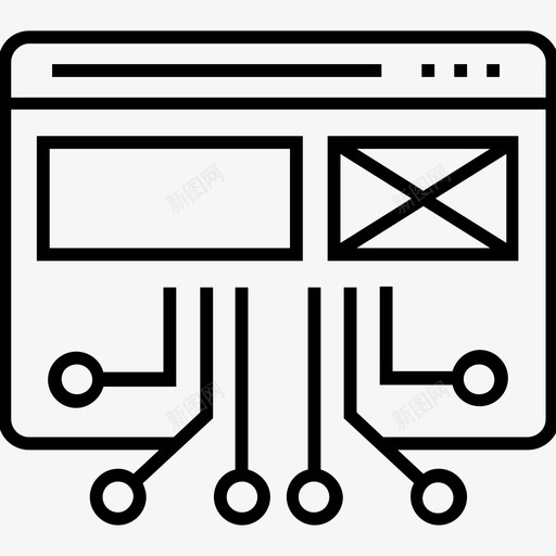技术网站布局网页图标svg_新图网 https://ixintu.com 1400网页和搜索引擎优化平面线图标 布局 技术网站 网页
