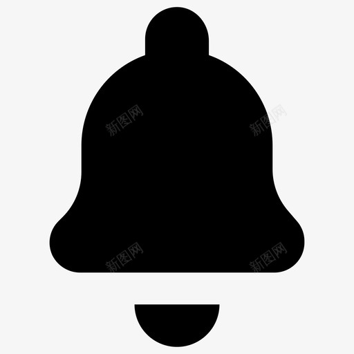 闹钟警铃简单图标svg_新图网 https://ixintu.com 简单图标 警铃 闹钟