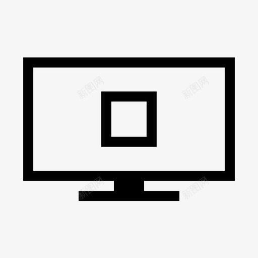 电视屏幕停止按钮电视图标svg_新图网 https://ixintu.com 按钮 电视 电视屏幕停止 电视屏幕图标