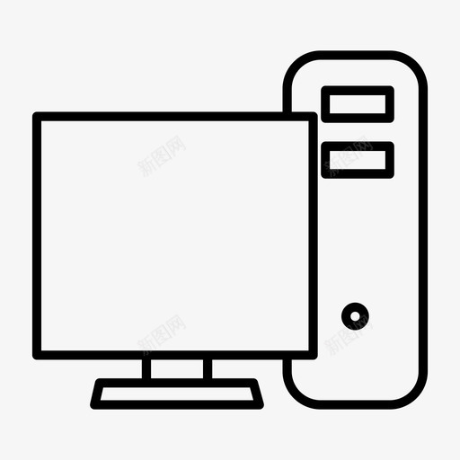 cpu计算机显示器计算机服务器图标svg_新图网 https://ixintu.com cpu 工作站 计算机显示器 计算机服务器