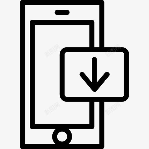 向下移动电话功能iphone图标svg_新图网 https://ixintu.com iphone 功能 向下移动电话 移动电话功能概述收集