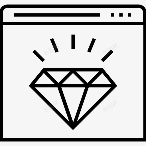 干净的代码编码钻石主题图标svg_新图网 https://ixintu.com 1400网页和搜索引擎优化平面线图标 html 干净的代码 编码 钻石主题