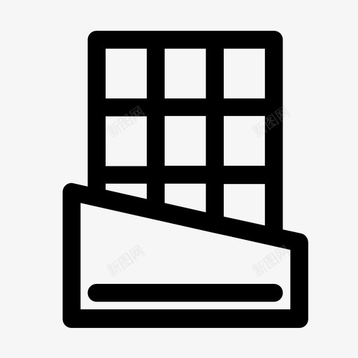 巧克力棒可可甜点图标svg_新图网 https://ixintu.com 可可 咖啡馆图标 巧克力棒 甜点