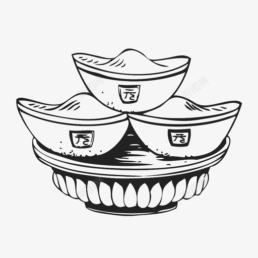 元宝svg_新图网 https://ixintu.com 元宝