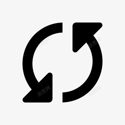同步箭头像素完美图标svg_新图网 https://ixintu.com 像素完美 同步 箭头
