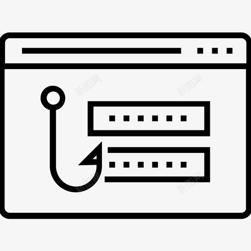 密码钓鱼诈骗偷窃图标svg_新图网 https://ixintu.com 1400网页和搜索引擎优化平面线图标 偷窃 密码钓鱼 诈骗