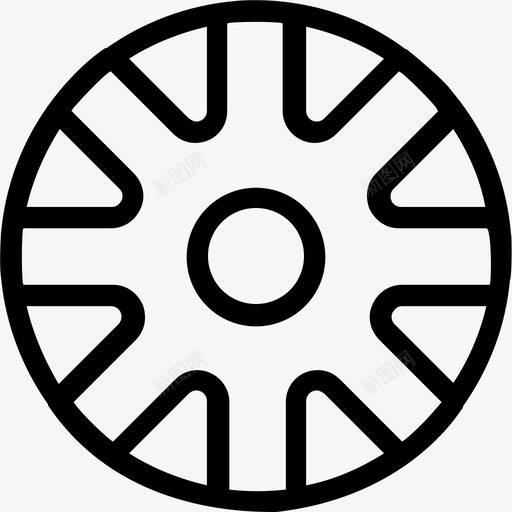 合金轮辋合金车轮汽车图标svg_新图网 https://ixintu.com 合金车轮 合金轮辋 汽车 科技路线图标