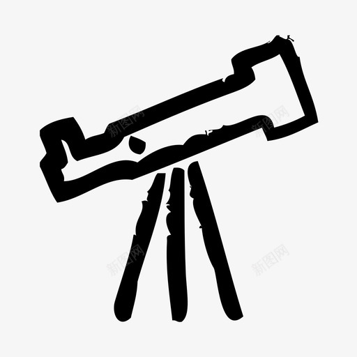 望远镜航天星系图标svg_新图网 https://ixintu.com 宇宙 星系 望远镜 概略 科幻 航天
