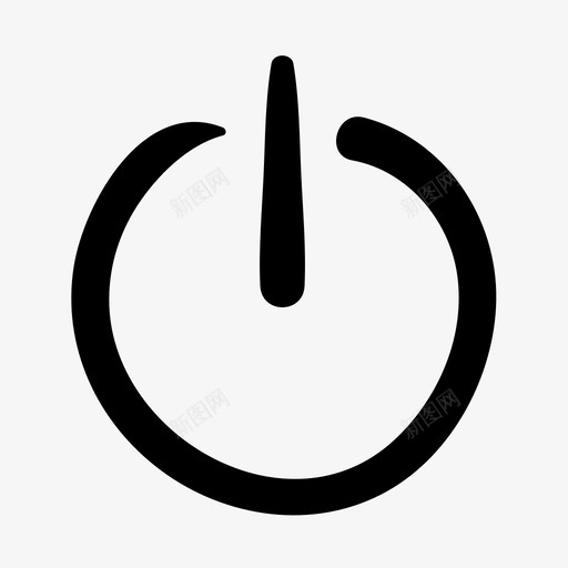 电源涂鸦关闭图标svg_新图网 https://ixintu.com 关闭 启动 涂鸦 涂鸦网页设计设备 电源