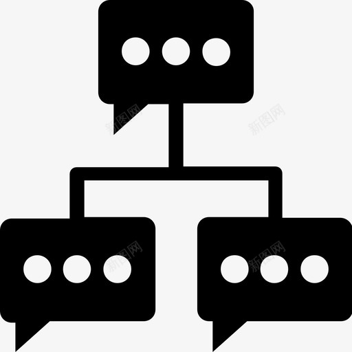 聊天层次聊天泡泡信使图标svg_新图网 https://ixintu.com 信使 网络和通信实心图标 聊天层次 聊天泡泡 通话