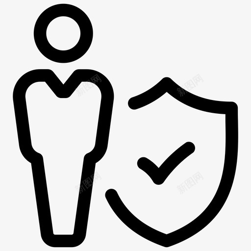保护业务安全安全图标svg_新图网 https://ixintu.com 业务安全 业务线第9卷 保护 安全