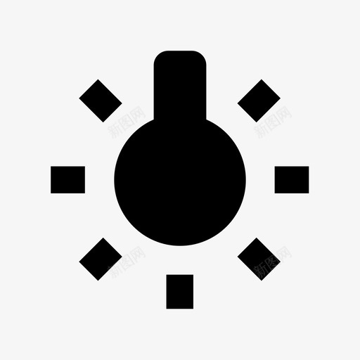 灯泡亮度想法图标svg_新图网 https://ixintu.com 亮度 想法 灯 灯泡
