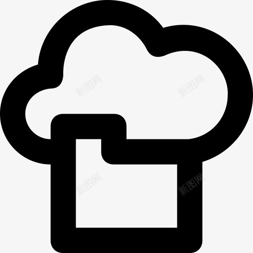 云文件夹数据文件夹icloud图标svg_新图网 https://ixintu.com icloud 云文件夹 数据文件夹 科技线图标