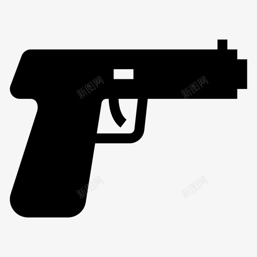 手枪子弹左轮手枪图标svg_新图网 https://ixintu.com 体育健身雕文图标 子弹 左轮手枪 手枪 来复枪 武器