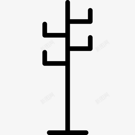 衣架家具支架图标svg_新图网 https://ixintu.com 夹克 家具 支架 衣架
