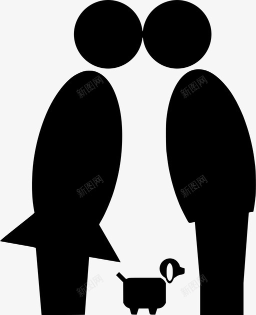 接吻情侣狗爱情图标svg_新图网 https://ixintu.com 人 情人 接吻情侣 灵魂伴侣 爱情 狗