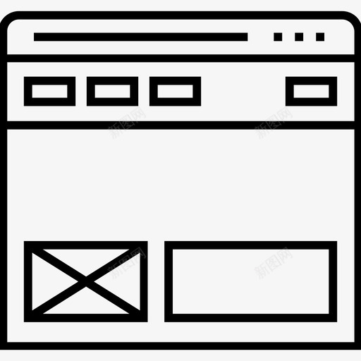 粘滞菜单列表模板图标svg_新图网 https://ixintu.com 1400网页和搜索引擎优化平面线图标 列表 模板 粘滞菜单 网页布局