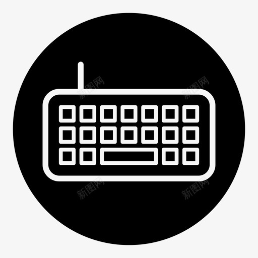 键盘电脑技术图标svg_新图网 https://ixintu.com 工作 技术 电脑 键盘