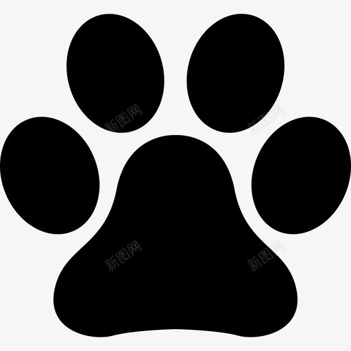 动物爪印动物汪汪图标svg_新图网 https://ixintu.com 动物 动物爪印 汪汪