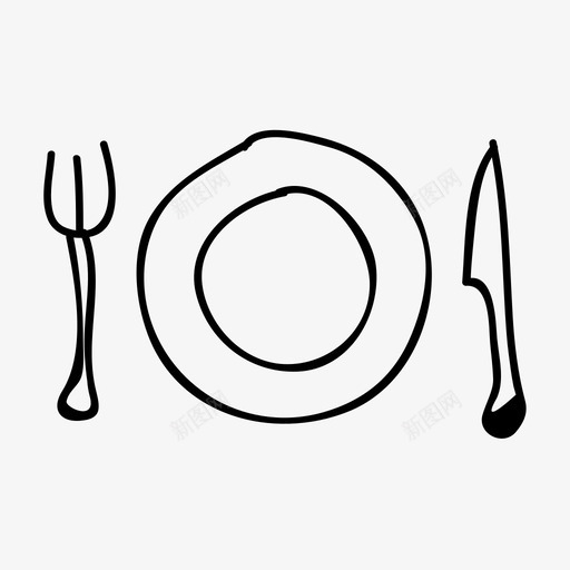 餐厅食物饭菜图标svg_新图网 https://ixintu.com 食物 餐厅 餐桌 饭菜
