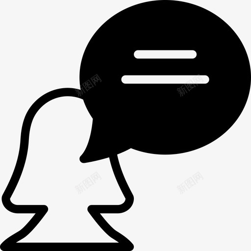 对话交流讨论图标svg_新图网 https://ixintu.com smashicons对话2固体 交流 对话 讨论