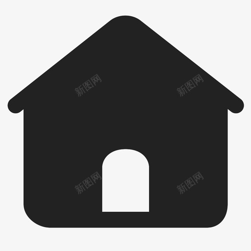 桔子-房子-填充svg_新图网 https://ixintu.com 桔子-房子-填充 home-fill