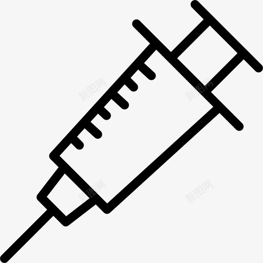 注射医生注射器图标svg_新图网 https://ixintu.com 医生 医疗 治疗 注射 注射器 疫苗接种