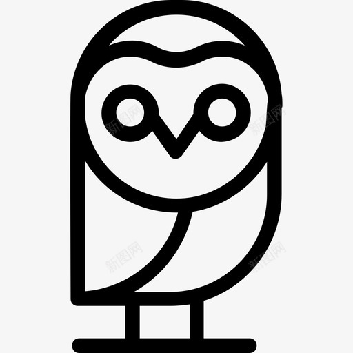 猫头鹰可怕聚会和庆祝线图标svg_新图网 https://ixintu.com 可怕 猫头鹰 聚会和庆祝线图标